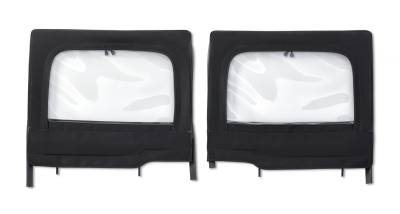 Bestop - Bestop 51743-17 Rear Upper Soft Doors Black Twill for 20-24 Jeep Gladiator JT