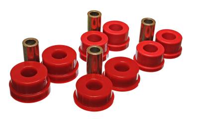 Energy Suspension - Energy Suspension 7.4103R Sub-Frame Bushing Set Rear Polyurethane Red