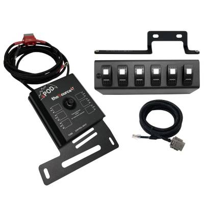 sPOD - sPOD 873105 SourceLT w/Amber LED Switch panel for 09-18 Jeep Wrangler JK