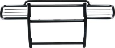 TrailFX - TrailFX E0025B Grille Guard 1-Piece Gloss Black Steel 1.5" Dia w/Brush Guard