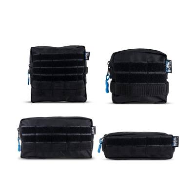 Mishimoto - Mishimoto BNMP-B-001 Borne Off-Road Molle Pouch Set 4-Pack