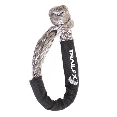 TrailFX - TrailFx WA047 Shackle Rope 7/16" HMPE Black 30000LB Break Strength