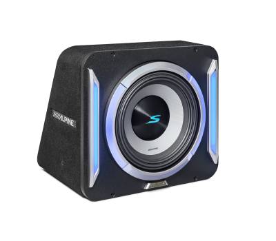 Alpine - Alpine S2-SB10 PrismaLink S-Series 10" Sealed Subwoofer Enclosure w/RGB Light