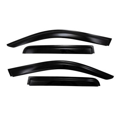TrailFX - TrailFx 4182H Low Profile for Front/Rear Tape-On Smoke Acrylic 4PC