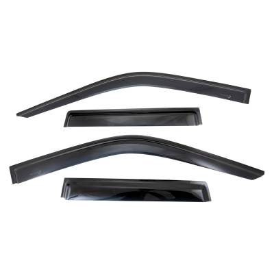 TrailFX - TrailFx 4704H Low Profile for Front/Rear Tape-On Smoke Acrylic 4PC