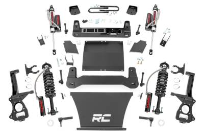 Rough Country Suspension Systems - Rough Country 6" Suspension Lift Kit Vertex 25-26 Sierra 1500 4WD 26650_A