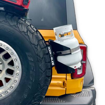 Rock Slide Engineering - Rock Slide Engineering AC-PROP Propane Tank Holder for 20+ Jeep Gladiator JT