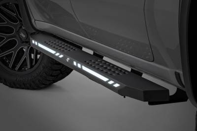 Rough Country Suspension Systems - Rough Country 57007 AC2 LED Running Boards-Black 19-25 Silverado/Sierra Crew