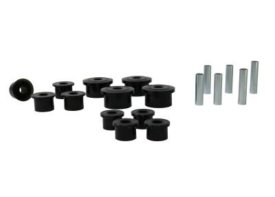 Whiteline - Whiteline W73819 Leaf Spring & Shackle Bushing Kit Rear for Jeep