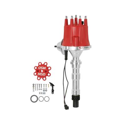 MSD - MSD Ignition 8363 Pro-Billet Distributor w/Vacuum Advance for Cadillac V8