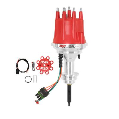 MSD - MSD Ignition 8504 Digital E-Curve Distributor for Chrysler 318 340 360