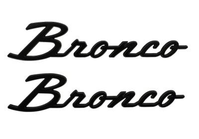 Ford Performance Parts - Ford Performance M-1447-BSGS Classic Script Fender Badge Gloss Black for Bronco