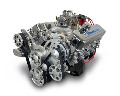 BluePrint Engines - BluePrint Engines BP454CTCK Dressed Longblock w/Carb & Pulley Kit