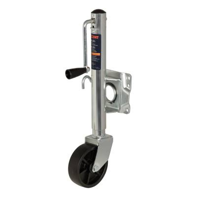 CURT - Marine Trailer Jack with 6" Wheel (1,000 lbs, 10" Travel)
