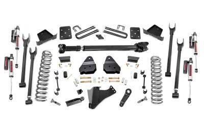 Rough Country Suspension Systems - Rough Country 56051 6" 4-Link Lift Kit for 17-22 F250/F350 Super Duty Diesel 4WD