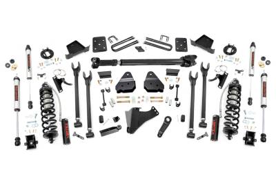 Rough Country Suspension Systems - Rough Country 50758 6" 4-Link V2 Lift Kit for 17-22 Ford F250/F350 SD Diesel 4WD