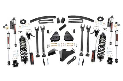 Rough Country Suspension Systems - Rough Country 57959 6" 4-Link Lift Kit for 05-07 F250/F350 SD Diesel 4WD