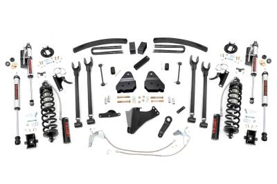 Rough Country Suspension Systems - Rough Country 58859 6" 4-Link Lift Kit for 08-10 F250/F350 SD Gas 4WD
