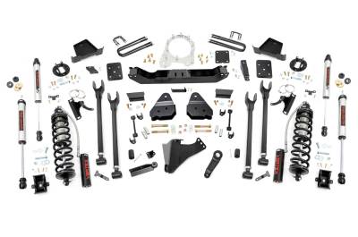 Rough Country Suspension Systems - Rough Country 50856 6" 4-Link Lift 17-22 Ford F250/F350 Super Duty Diesel 4WD