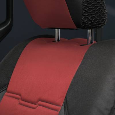 Smittybilt - Smittybilt 576230 Neoprene Seat Cover F/R Red for 18-22 Jeep Wrangler JL