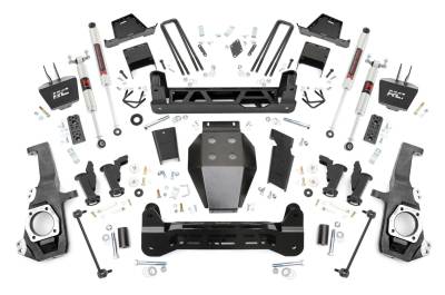 Rough Country Suspension Systems - Rough Country 111240 7" Suspension Lift Kit for 20-25 Silverado/Sierra HD 4WD