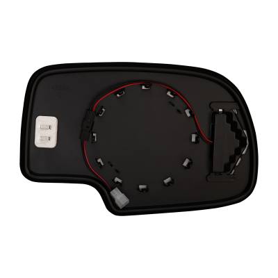 Burco - Burco 2734HSRSG Left Door Mirror Glass Assembly w/Backer for Cadillac/Chevy/GMC
