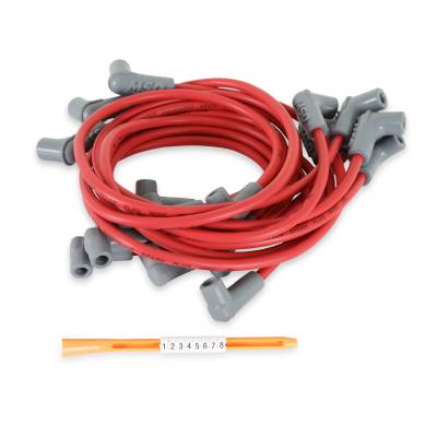 MSD - MSD Ignition 31419 Custom Spark Plug Wire Set Red for 85+ Chevy Truck 305-350