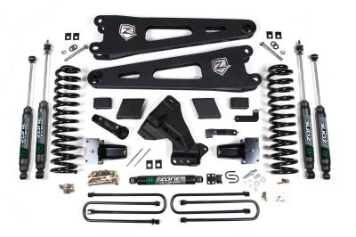 Zone Offroad - Zone Offroad ZONF125N 5" Radius Arm Lift Kit Nitro Shocks 23-24 F250/F350 4WD