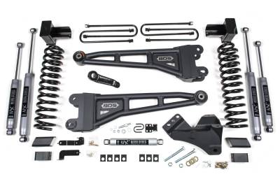 BDS Suspension - BDS Suspension BDS2204H 5" FOX Radius Arm 3" Rear Block for 23-25 Ford F250/F350