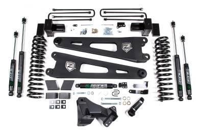Zone Offroad - Zone Offroad ZONF109F 17-19 Ford F250/350 Super Duty 4" Radius Arm Lift Kit
