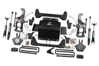 Zone Offroad - Zone Offroad ZONC12F 5" Suspension Lift Kit FOX Shocks Silverado/Sierra HD