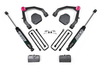 Zone Offroad - Zone Offroad 3.5" Suspension Lift Zone Shocks Silverado/Sierra 1500 RWD ZONC30N