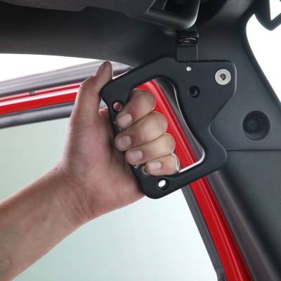 Smittybilt - Smittybilt 76931 Aluminum Front Grab Handles for 07-18 Jeep Wrangler JK