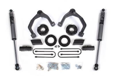 Zone Offroad - Zone Offroad ZONC76F FOX 3.5" Lift Kit for 25+ Silverado/Sierra 1500 4WD