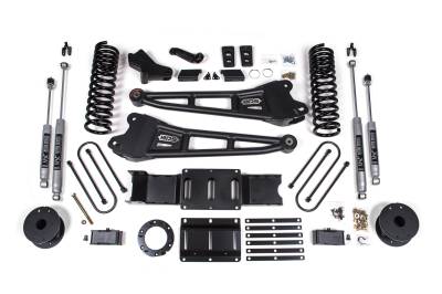 BDS Suspension - BDS Suspension BDS1722FS 4" Radius Arm Lift for 19-24 Ram 3500 Gas w/Air Susp