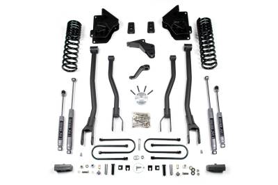 BDS Suspension - BDS Suspension BDS1777H 4" F 2" NX2 Lift Kit 4-Link for 13-18 Ram 3500 Gas