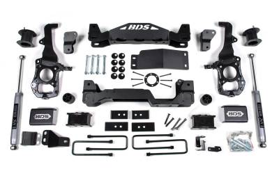 BDS Suspension - BDS Suspension BDS1902H 4" Lift System NX2 Shocks for 21-24 Ford F150