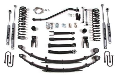 BDS Suspension - BDS Suspension BDS434H 4.5" NX2 Spring Kit for 84-01 Jeep Cherokee XJ 8.25 Axle
