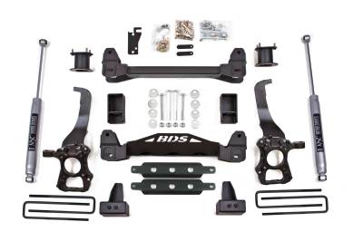 BDS Suspension - BDS Suspension BDS1504H 2014 F150 2wd 4" F 2.5" R NX2 Lift Kit