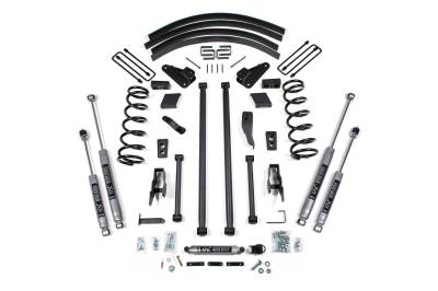 BDS Suspension - BDS Suspension BDS214FS 4.5" Long-Arm Lift Block & AddALeaf for 94-99 Dodge 2500