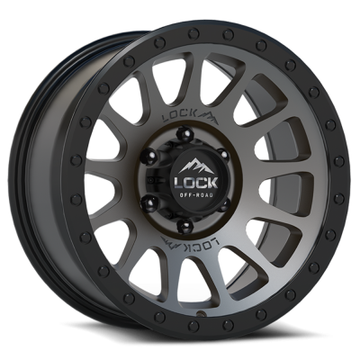 Lock Off-Road - Lock Off-Road Wheel YOSEMITE-2169MGMBR YOSEMITE 20X10 6x5.5 -18mm Gray