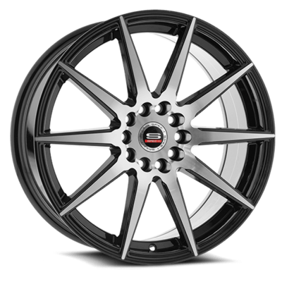 Spec-1 - Spec-1 Wheel SP-5120853838BM SP-51 20x8.5 5x4.5/120 38mm Gloss Black & Machined