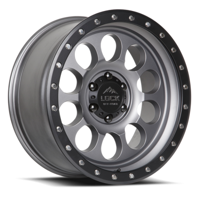 Lock Off-Road - Lock Off-Road Wheel 50CAL-7969MGMBR 50CAL 17X9 6x5.5 0mm Gray