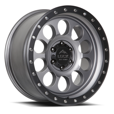 Lock Off-Road - Lock Off-Road Wheel 50CAL-7969MGMBR12N 50CAL 17X9 6x5.5 -12mm Gray