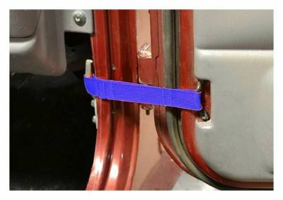 Steinjager - Steinjager Stock Door Limit Straps Front-Blue for Wrangler YJJ0045477