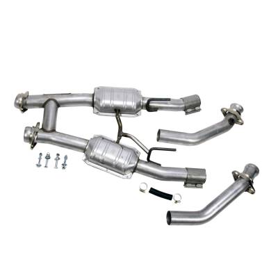 BBK Performance Parts - BBK Performance 2.5" Long H-Pipe w/Converters 86-93 Mustang 5.0L 1521