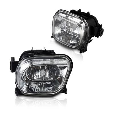 Winjet - Winjet CFWJ-0088-C Clear Fog Lights for 96-99 Mercedes Benz W210 E-Class