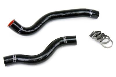 HPS Performance - HPS 57-1200-BLK Black Silicone Radiator Hose Kit for 12-15 Honda Civic 1.8L