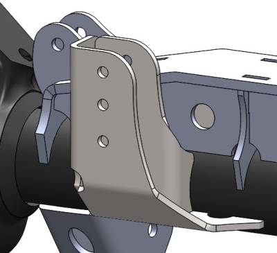 Artec Industries - Artec BR1139 Raised Trackbar Bracket for 3.5" Diameter Front Axle