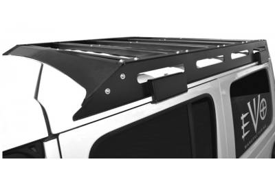 EVO Manufacturing - EVO Manufacturing EVO-3038 Trail Roof Rack for 18+ Wrangler JL 4DR Raw